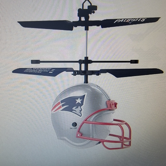 New In Box NFL New England Patriots helmet flyer w remote - Picture 2 of 8